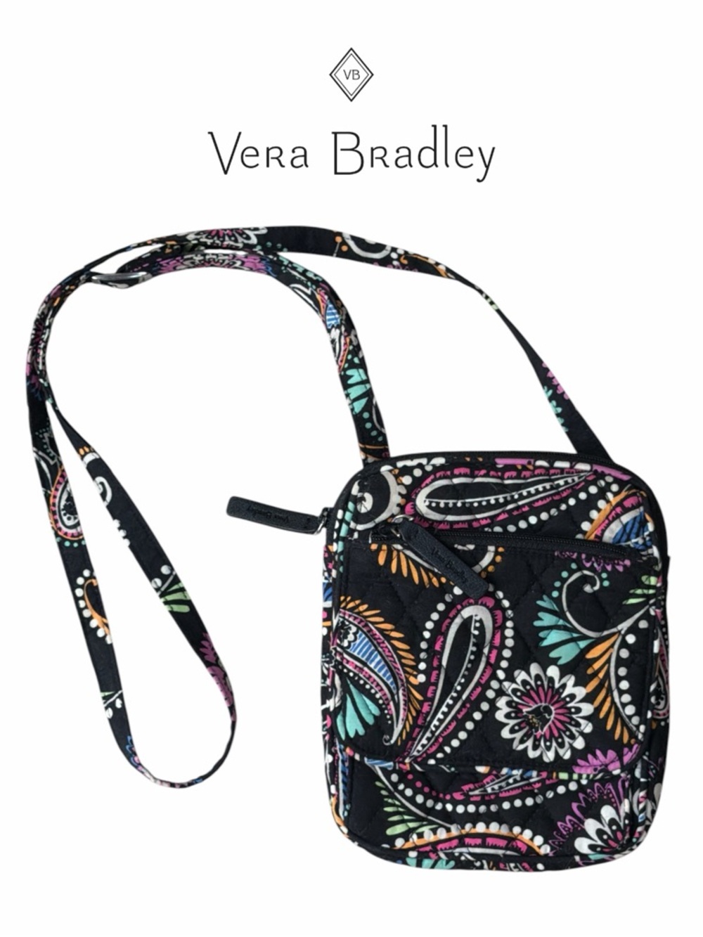 Vera Bradley Bandana Swirl Little Hipster Crossbody Bag